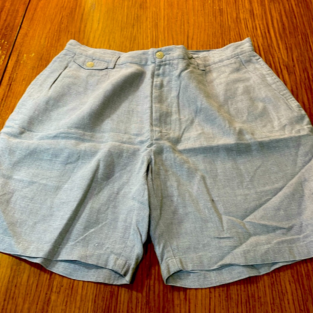 Men’s Nautica Linen Shorts, Size 38